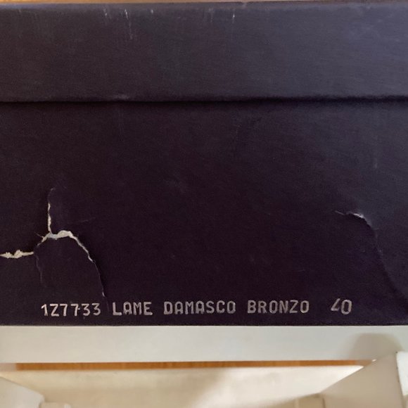 PRADA Damask Pattern Shoes - Dark Wood Wedge - size 40 - Never worn - Picture 15 of 15